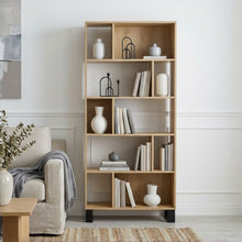 Load image into Gallery viewer, Frohna Bookshelf Display Shelf Bookcase Stand Rack - Oak