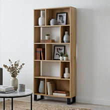 Load image into Gallery viewer, Frohna Bookshelf Display Shelf Bookcase Stand Rack - Oak