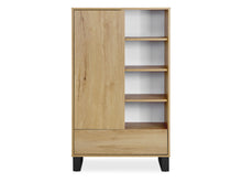 Load image into Gallery viewer, Frohna Bookshelf Cabinet with Drawer - Oak
