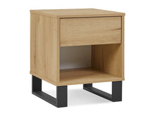 Load image into Gallery viewer, Frohna Wooden Bedside Table Nightstand - Oak