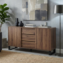 Load image into Gallery viewer, Frohna Sideboard Buffet Table with 3 Drawers - Walnut