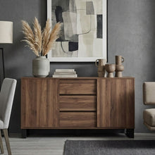 Load image into Gallery viewer, Frohna Sideboard Buffet Table with 3 Drawers - Walnut