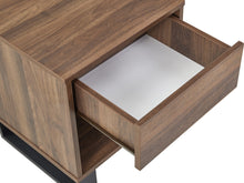 Load image into Gallery viewer, Frohna Wooden Bedside Table Nightstand - Walnut