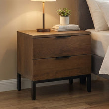 Load image into Gallery viewer, Ocala Wooden Bedside Table - Walnut