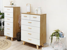 Load image into Gallery viewer, Alton Tallboy 6 Drawers - Natural + White
