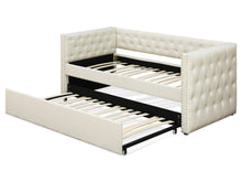 Load image into Gallery viewer, Anzer Single Trundle Bed Frame - Beige