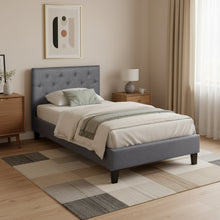 Load image into Gallery viewer, Blane Single Bed Frame - Dark Grey