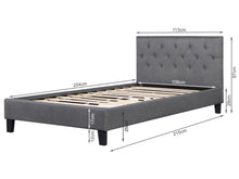 Load image into Gallery viewer, Blane King Single Bed Frame - Dark Grey