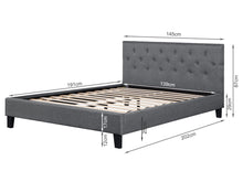 Load image into Gallery viewer, Blane Double Bed Frame - Dark Grey