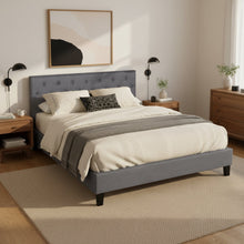 Load image into Gallery viewer, Blane Queen Bed Frame - Dark Grey