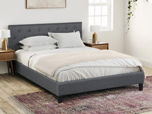 Load image into Gallery viewer, Blane Queen Bed Frame - Dark Grey At Betalife
