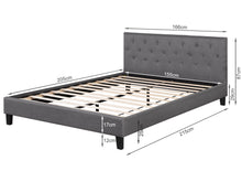 Load image into Gallery viewer, Blane Queen Bed Frame - Dark Grey
