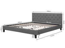 Load image into Gallery viewer, Blane Super King Bed Frame - Dark Grey
