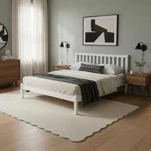 Load image into Gallery viewer, Baker Queen Wooden Bed Frame - White