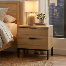 Load image into Gallery viewer, Ocala Wooden Bedside Table - Oak