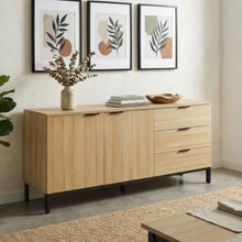 Load image into Gallery viewer, Ocala Sideboard Buffet Table with Drawer - Oak