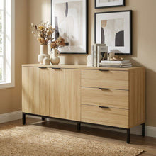 Load image into Gallery viewer, Ocala Sideboard Buffet Table with Drawer - Oak