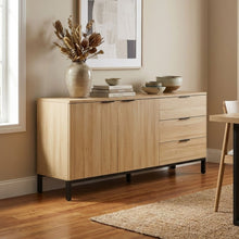 Load image into Gallery viewer, Ocala Sideboard Buffet Table with Drawer - Oak