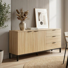 Load image into Gallery viewer, Ocala Sideboard Buffet Table with Drawer - Oak