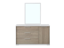 Load image into Gallery viewer, Waipoua 4 Drawer Low Boy with Mirror- GREY OAK
