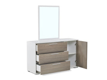 Load image into Gallery viewer, Waipoua 4 Drawer Low Boy with Mirror- GREY OAK
