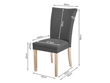 Load image into Gallery viewer, Grace Upholstered Dining Chair - Set of 2 - Dark Grey
