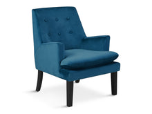 Load image into Gallery viewer, Mila Velvet Armchair - Blue