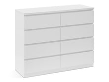 Load image into Gallery viewer, Tongass Wooden Low Boy 8 Drawers - White At Betalife
