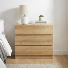 Load image into Gallery viewer, Harris 3 Drawers Tallboy - Oak