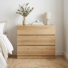 Load image into Gallery viewer, Harris 3 Drawers Tallboy - Oak