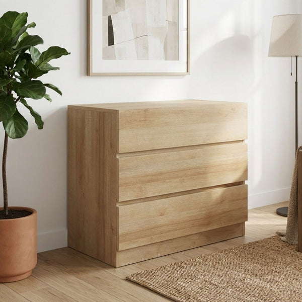 Harris 3 Drawers Tallboy - Oak