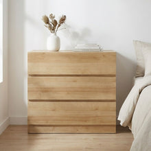 Load image into Gallery viewer, Harris 3 Drawers Tallboy - Oak