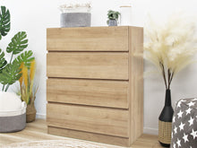 Load image into Gallery viewer, Harris 4 Drawers Tallboy - Oak