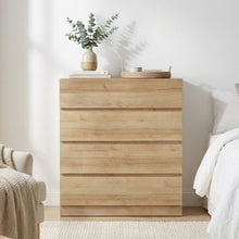 Load image into Gallery viewer, Harris 4 Drawers Tallboy - Oak