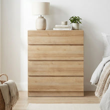 Load image into Gallery viewer, Harris 4 Drawers Tallboy - Oak