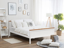 Load image into Gallery viewer, Kamet Double Wooden Bed Frame - White