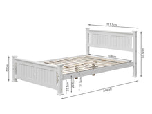 Load image into Gallery viewer, Davraz King Single Wooden Bed Frame - White