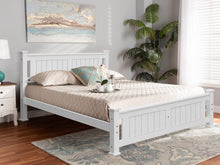 Load image into Gallery viewer, Davraz Double Wooden Bed Frame - White