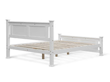 Load image into Gallery viewer, Davraz Double Wooden Bed Frame - White
