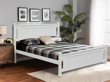 Load image into Gallery viewer, Davraz Queen Wooden Bed Frame - White