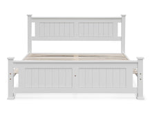 Load image into Gallery viewer, Davraz Queen Wooden Bed Frame - White