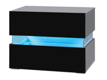 Load image into Gallery viewer, Zion LED Bedside Table - Black