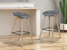 Load image into Gallery viewer, Kai Bar Stool Metal Barstool 75cm - Grey
