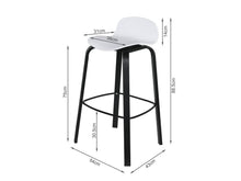 Load image into Gallery viewer, Mia Bar Stool Metal Barstool - Set of 2 - White