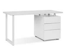 Load image into Gallery viewer, Karter Computer Desk with Drawers - White