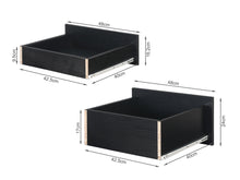 Load image into Gallery viewer, Karter Computer Desk with Drawers - Black
