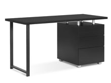 Load image into Gallery viewer, Karter Computer Desk with Drawers - Black
