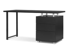 Load image into Gallery viewer, Karter Computer Desk with Drawers - Black
