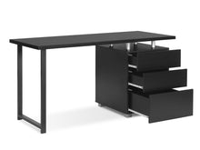 Load image into Gallery viewer, Karter Computer Desk with Drawers - Black
