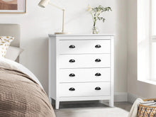 Load image into Gallery viewer, Congo 4 Drawers Tallboy - White